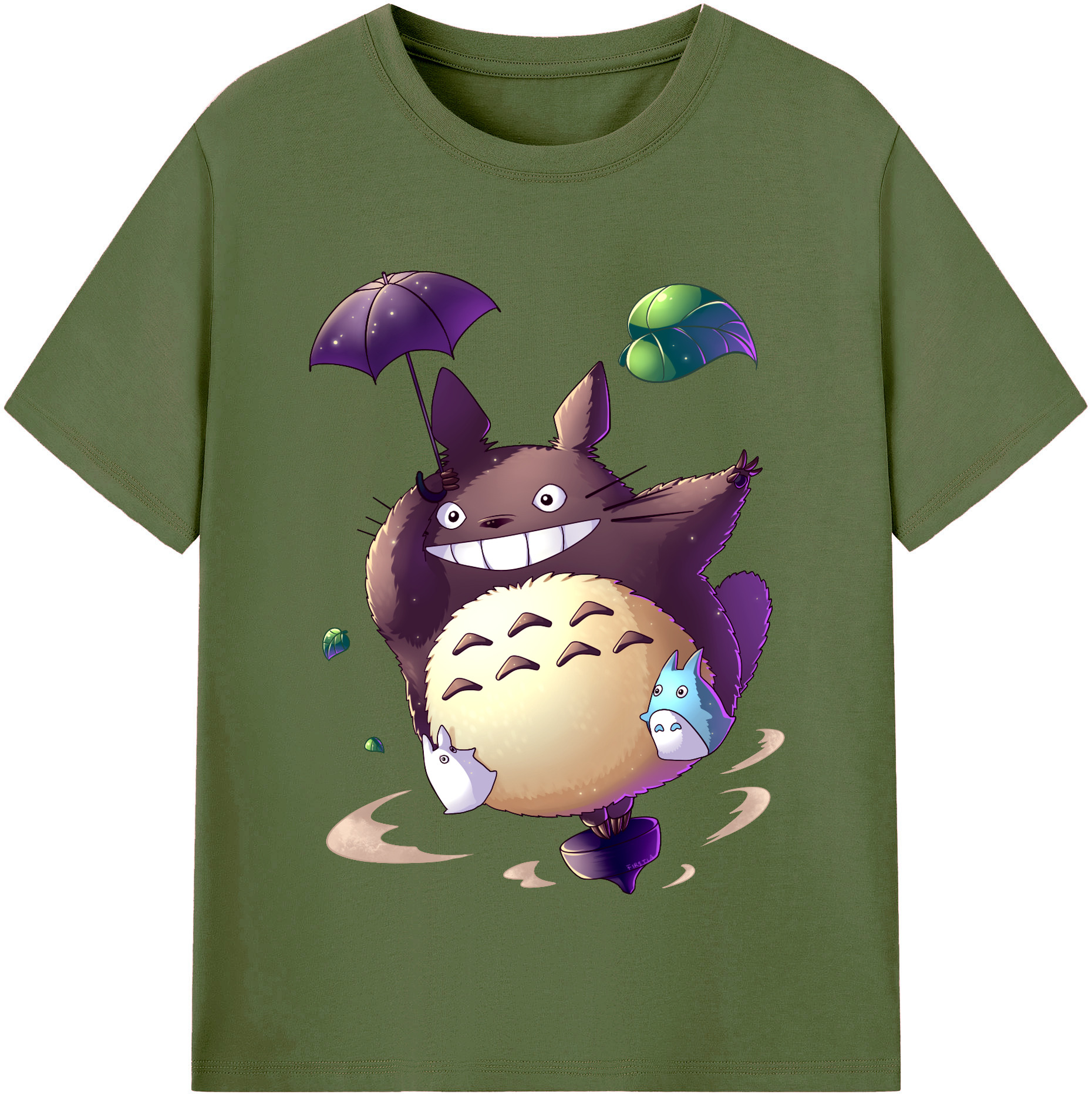 （画像用） となりのトトロ 草壁メイ 草壁サツキ My Neighbor Totoro Satsuki Kusakabe Mei Kusakabe 綿100％半袖Tシャツ（フロントプリント）